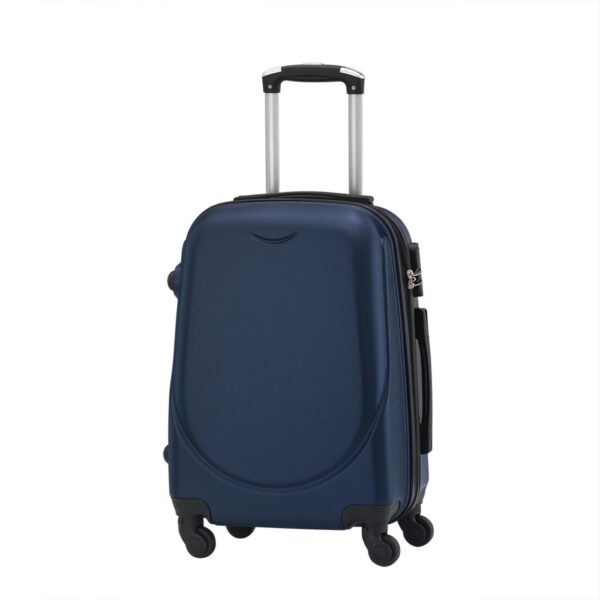 Βαλίτσα trolley μπλε navy λεία