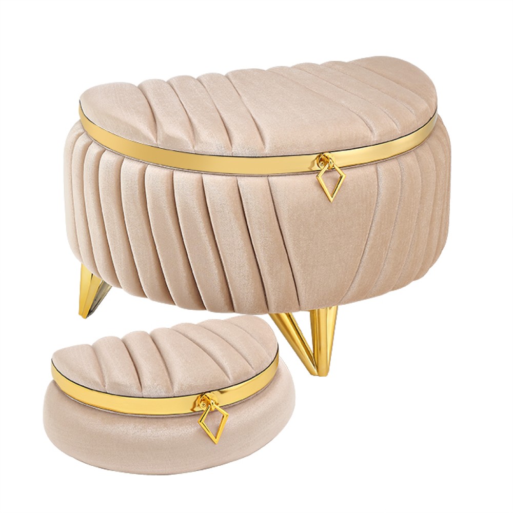 BOXVEL012-1000x1000-1.jpg Σετ βελούδινα μπαούλα BOXVEL012 beige 2τμχ