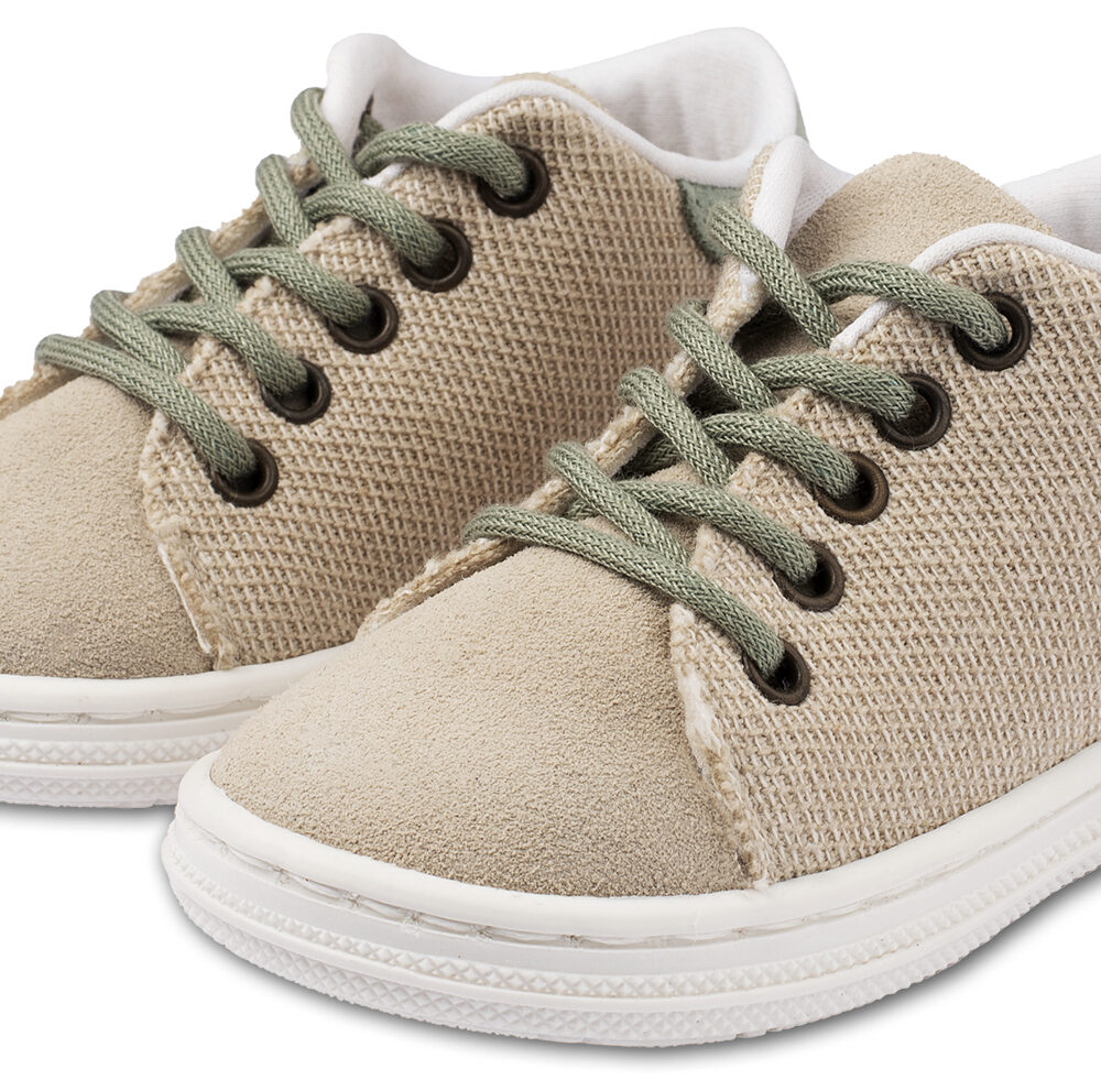 BS3073-BEIGE-MINT-BABYWALKER.jpg Δετό Δίχρωμο Σνίκερ BS3073 Μπεζ Μέντα Babywalker