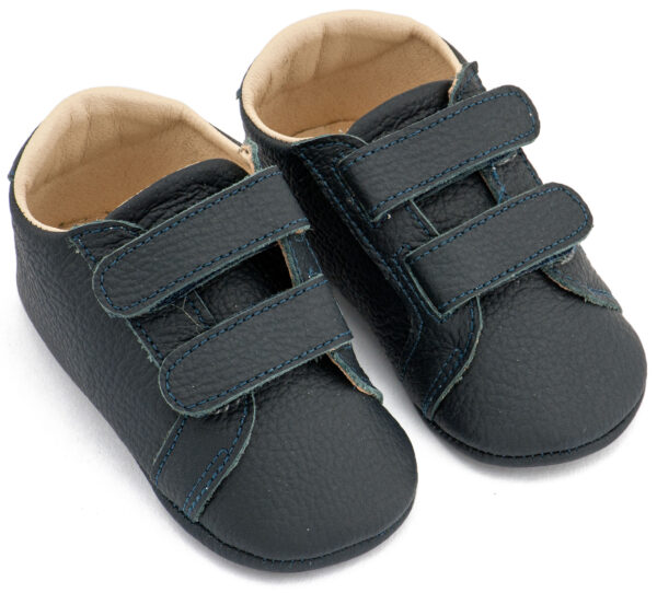 Δερμάτινο Σνικερ με Χρατς MI1136 Μπλε Babywalker
