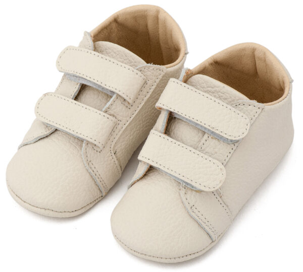 Δερμάτινο Σνικερ με Χρατς MI1136 Εκρού Babywalker