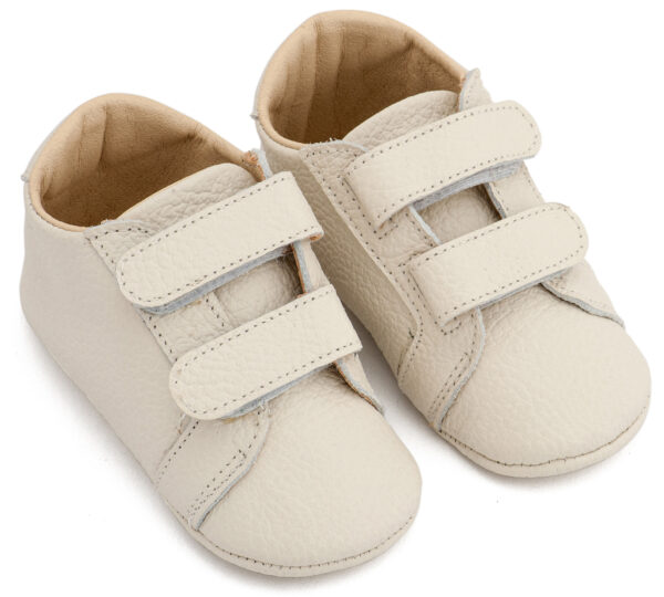 Δερμάτινο Σνικερ με Χρατς MI1136 Εκρού Babywalker