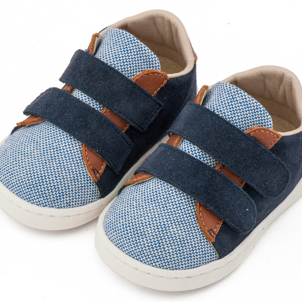 Sneakers Διπλή Μπαρέτα Χρατς PRI2104 Μπλε Ταμπά Babywalker