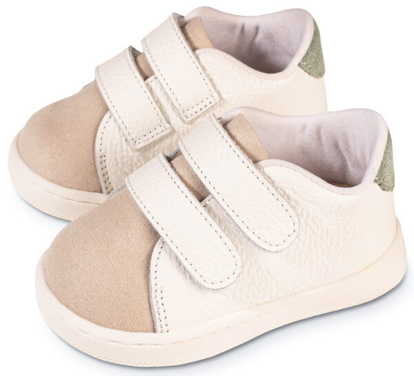 Sneakers PRI2113 Λευκό Μπεζ Μέντα Babywalker