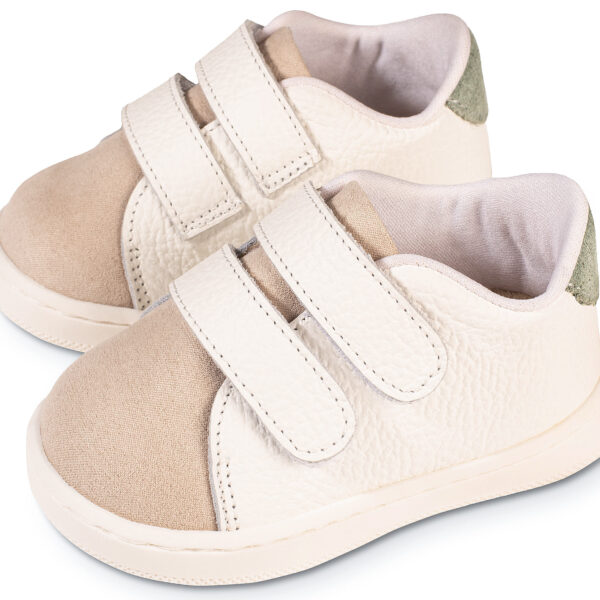 Sneakers PRI2113 Λευκό Μπεζ Μέντα Babywalker