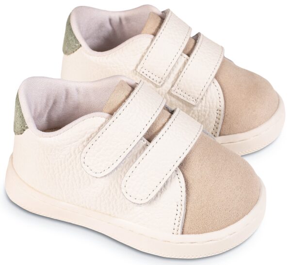 Sneakers PRI2113 Λευκό Μπεζ Μέντα Babywalker