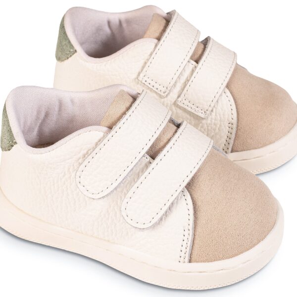 Sneakers PRI2113 Λευκό Μπεζ Μέντα Babywalker