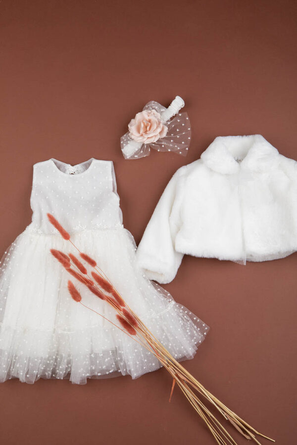 9820-olivia-03.jpg Βαπτιστικό Φόρεμα Bambolino Olivia 9820