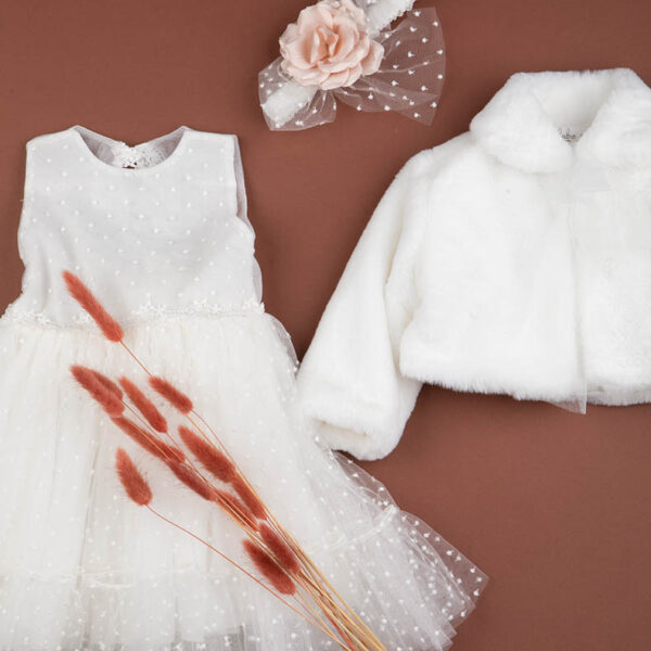 9820-olivia-04.jpg Βαπτιστικό Φόρεμα Bambolino Olivia 9820