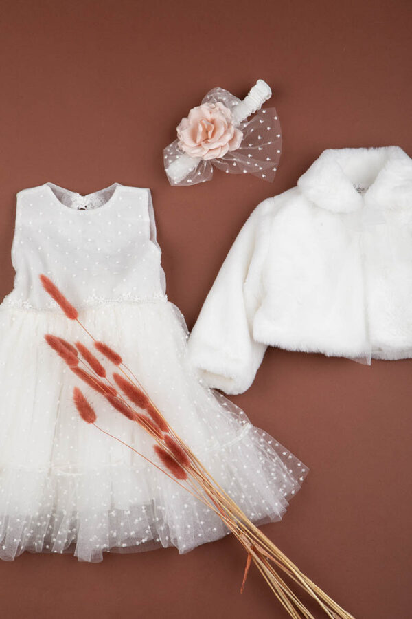 9820-olivia-04.jpg Βαπτιστικό Φόρεμα Bambolino Olivia 9820