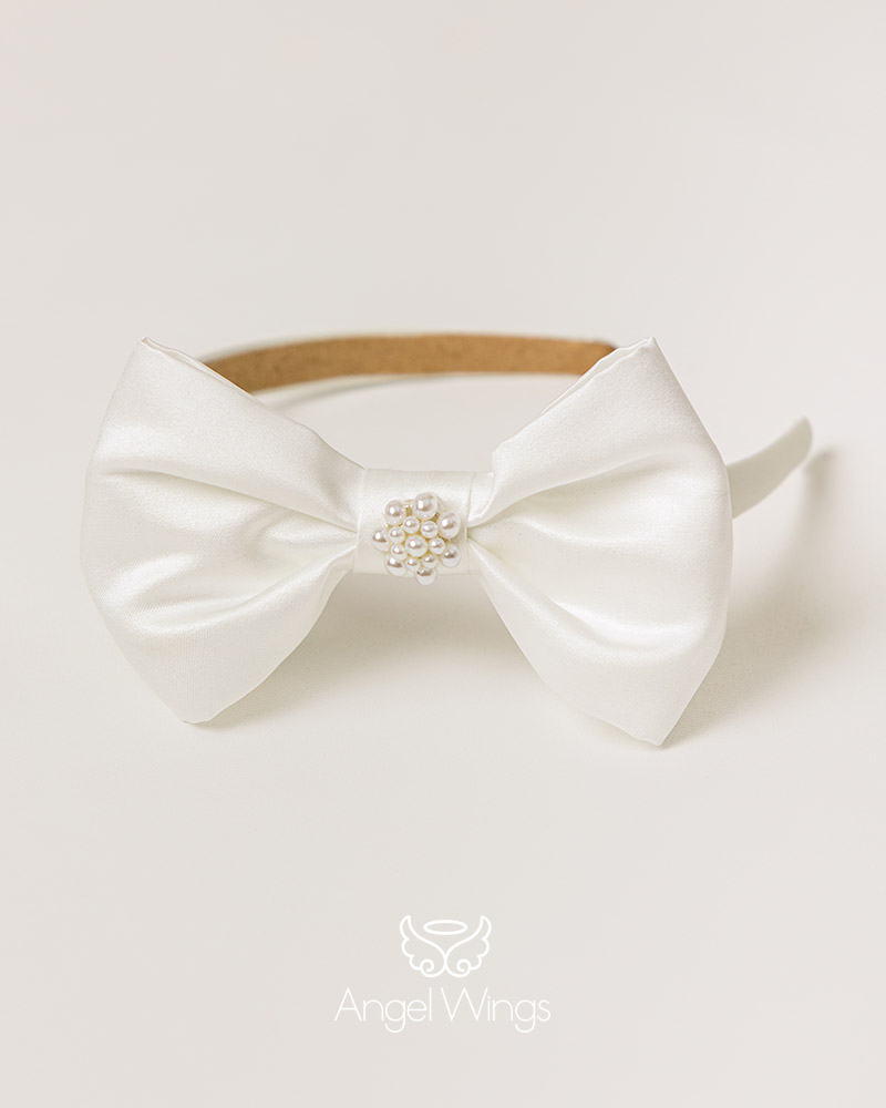 Στέκα Μαλλιών Βάπτισης Angel Wings Perla AC283