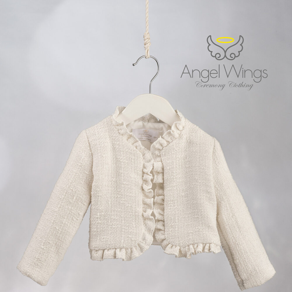 Angelwings_328_2.jpg Βαπτιστικό Μπολερό Angel Wings Chanel 328 Off White